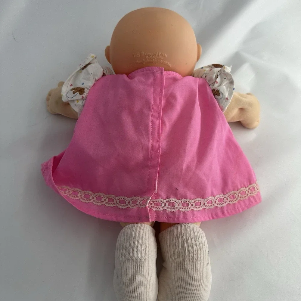 Cabbage Patch Kids 1991 Hasbro bald hazel eyes teal signature